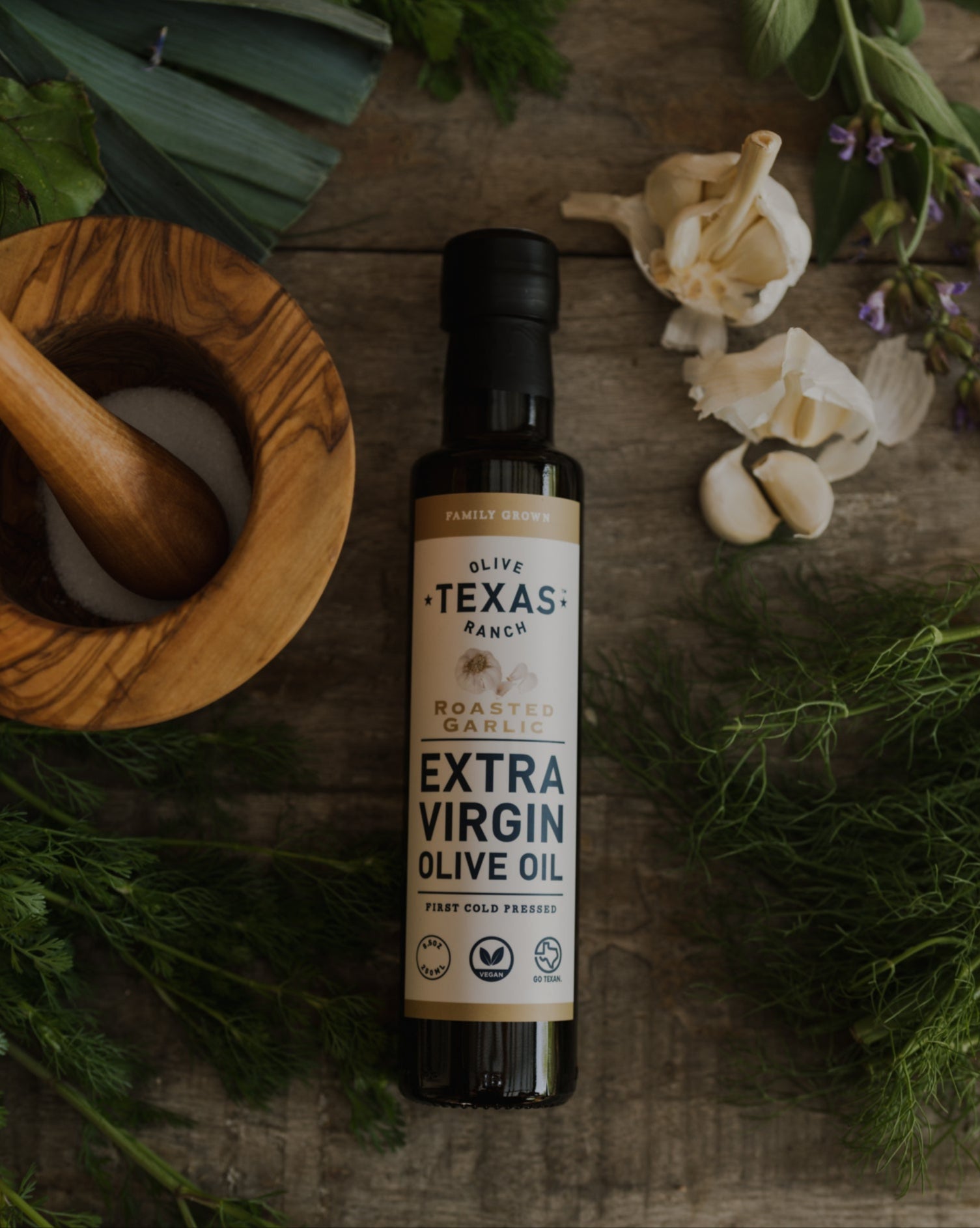 Kitchen Staple, Garlic Infused – Texas Olive Ranch