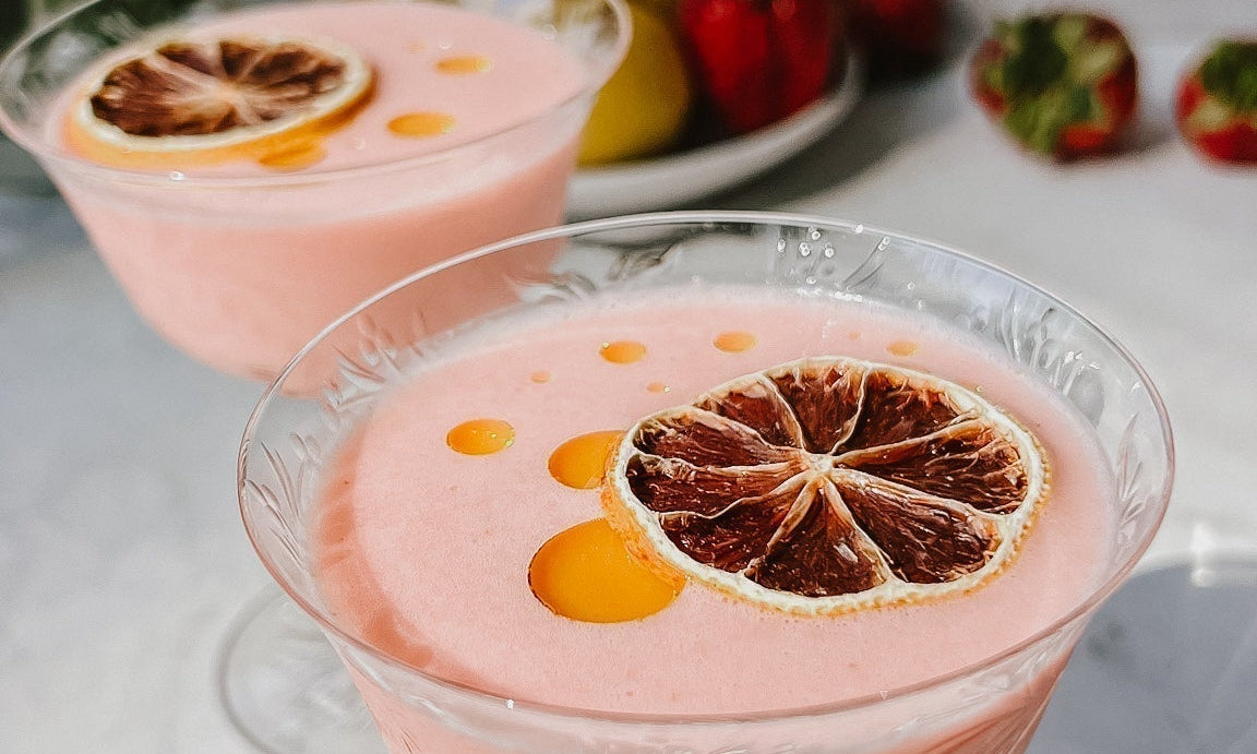 For the Bold, Bright, and Health-Focused Moms: Strawberry Lemon Olive Oil Mocktails