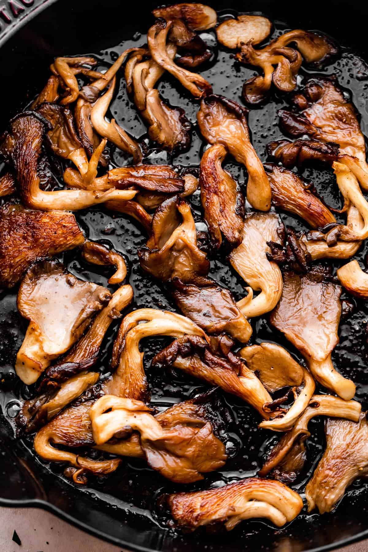 Sizzling Lemon Garlic Oyster Mushrooms