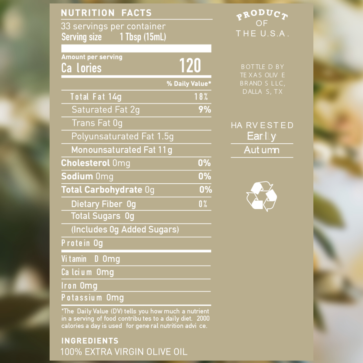 Kitchen Staple, EVOO - 500mL